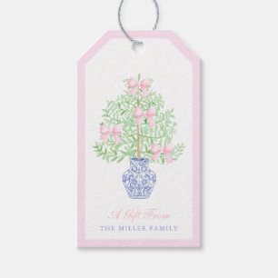 Etiqueta Para Presente Árvore de Natal Ginger Jar do Grande Milênio