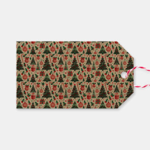 Etiqueta Para Presente Árvore de Natal, presentes, cana doce