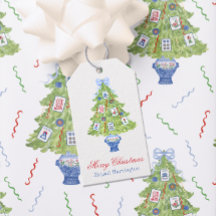 Árvore de Natal Watercolor Mahjong