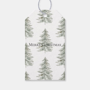 Etiqueta Para Presente Árvores brancas de Natal