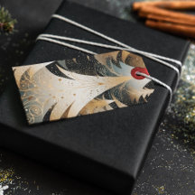 Árvores De Cobre Em Um Design De Padrão De Florest