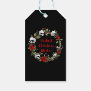 Etiqueta Para Presente Árvores de Natal Personalizadas e Góticas