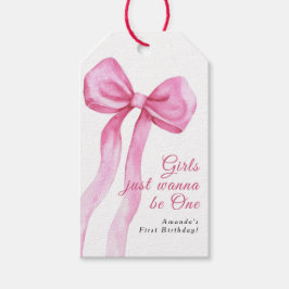 Etiqueta Para Presente As raparigas só querem ser uma primeiro aniversari