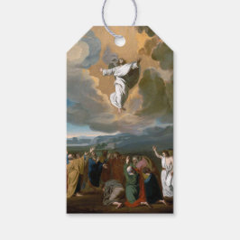 Etiqueta Para Presente Ascensão (Cristo de Jesus Crescendo no Céu)