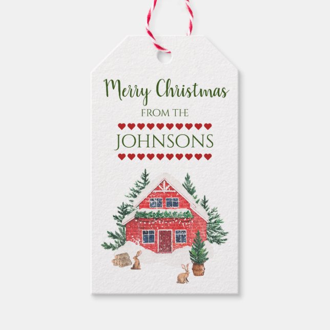 Etiqueta Para Presente Assinatura de Natal do País (Frente)