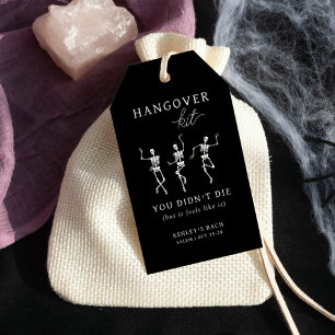 Etiqueta Para Presente Até a morte, o Kit de Hangover do Partido Nós