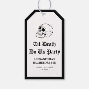 Etiqueta Para Presente Até que a Morte nos Separe Favor da Despedida de S
