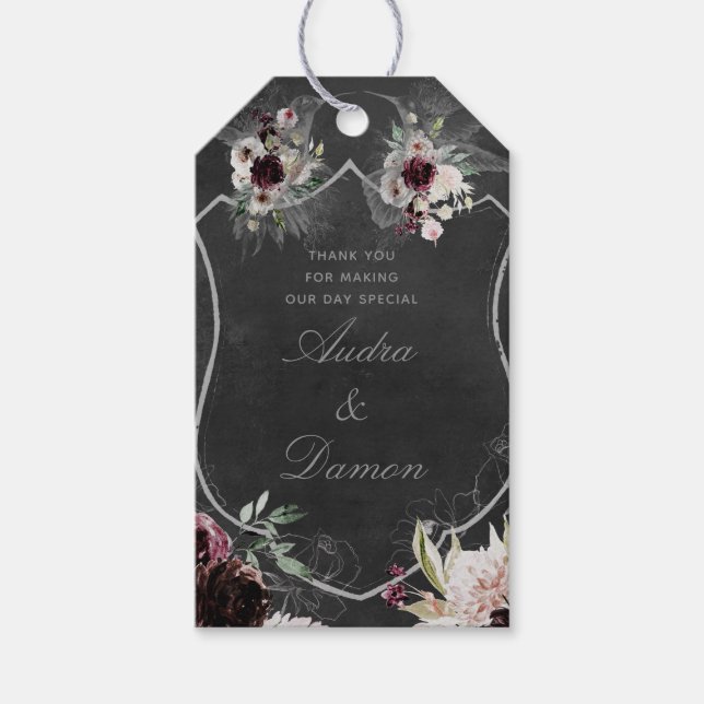 Etiqueta Para Presente Aura Do Casamento Noturno: Palavras De Presente (Frente)