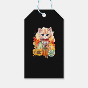 Etiqueta Para Presente Autumn Cat It's Fall Y'all Pumpkins Autumn Hallowe