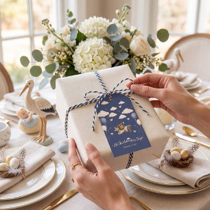 Etiqueta Para Presente Aventura Aguarda Chuveiro de Bebê de Aviação do Ur