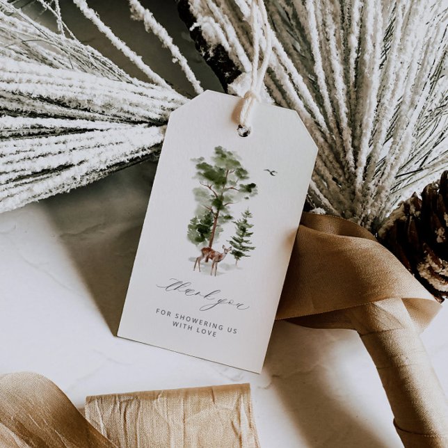 Etiqueta Para Presente Aventura Aguarda Querido Chá de Bebê Obrigado (Criador carregado)