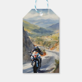 Etiqueta Para Presente Aventura de Alta Velocidade em Paisagem Montanha V