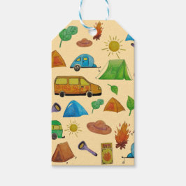 Etiqueta Para Presente Aventura de camping
