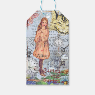 Etiqueta Para Presente Aventuras de Alice no País das Maravilhas Clássico