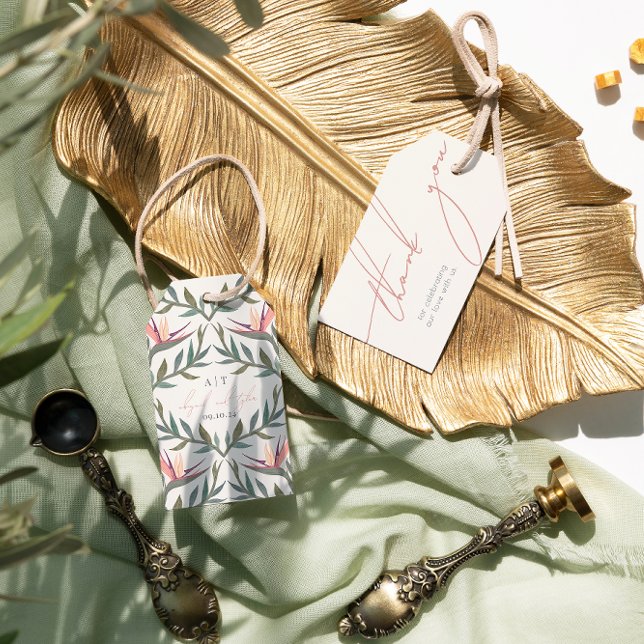 Etiqueta Para Presente Aves do Paraíso (Criador carregado)