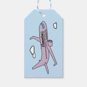 Etiqueta Para Presente Avião Personalizável 