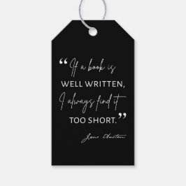 Etiqueta Para Presente Avid Reader II - Cotação Jane Austen