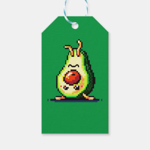 Etiqueta Para Presente Avocado para Baixo - Design Engraçado de Comida de