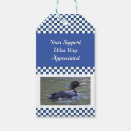 Etiqueta Para Presente Azul e Branco