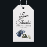 Etiqueta Para Presente Azul Naval Floral Botânico Azul<br><div class="desc">Linda etiqueta de presente de casamento floral botânico apresenta gráficos florais pintados à mão em aquarela / rosas em tons ricos de azul naval e rosa bege / pêssego e fonte de estilo de letra manuscrita encantadora. Por favor, entre em contato comigo para qualquer ajuda na personalização ou se você...</div>