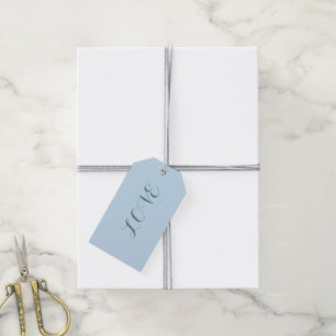 Etiqueta Para Presente Azul pastel beachy chique feminino minimalista do