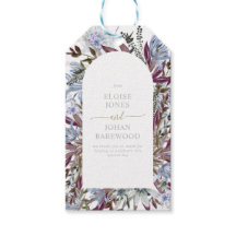 Azul-russo e design de flor selvagem de ameixa