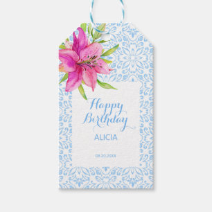 Etiqueta Para Presente Azulejo Mosaico Lily Azulejo Azulejo Azulejo Anive