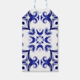 Etiqueta Para Presente Azulejos mediterrânicos, majolica, Siciliana,