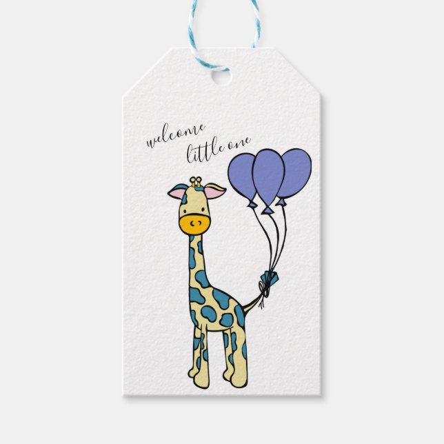 Etiqueta Para Presente Baby Giraffe (Frente)