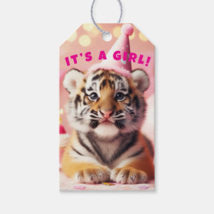 Etiqueta Para Presente Baby Reveal Girl Tiger