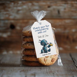 Etiqueta Para Presente Baby Robot - Preparando-se para Bebê - Chá de fral