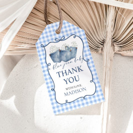 Etiqueta Para Presente Baby Shower Blue Jean Gift Tag