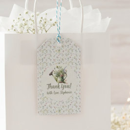 Etiqueta Para Presente Baby Shower Favor Bag - Rustic Floral Thank You
