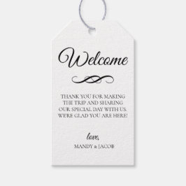 Etiqueta Para Presente Bag de Boas-vindas do Deco Flourish