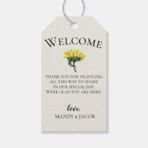 Bag de Boas-Vindas Rustic Sunflower