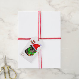 Etiqueta Para Presente Bah Hum Pug Christmas