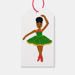 Etiqueta Para Presente Bailarina do Natal de Cutie do cacau (Kiara)