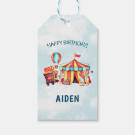 Etiqueta Para Presente Bairro Azul Grande do Circo do Carnaval