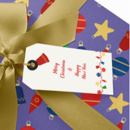 Etiqueta Para Presente Balas de férias retrô e festivos clássicos