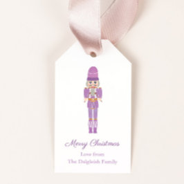 Etiqueta Para Presente Balé Lilac Nutcracker Wooden Soldier Natal