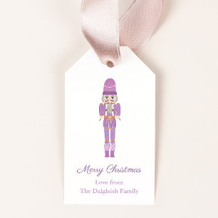 Etiqueta Para Presente Balé Lilac Nutcracker Wooden Soldier Natal