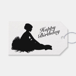 Etiqueta Para Presente Ballerina Cansada Saudação Personalizada 