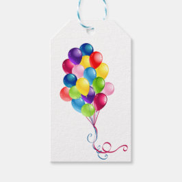 Etiqueta Para Presente Balões de Aniversário