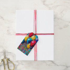 Etiqueta Para Presente Balões de Aniversário Para e De