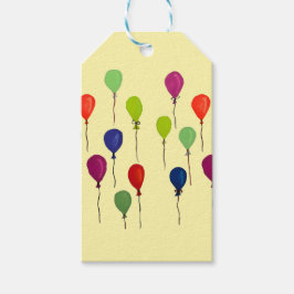 Etiqueta Para Presente Balões de festa coloridos
