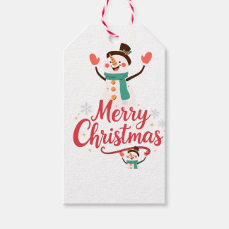 Etiqueta Para Presente Bálsamo Labial Festivo de Natal Homem de Neve
