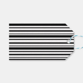 Etiqueta Para Presente Bandas irregulares a preto e branco