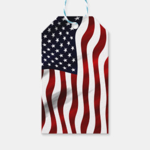 Etiqueta Para Presente Bandeira Americana