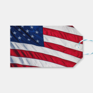 Etiqueta Para Presente Bandeira Americana