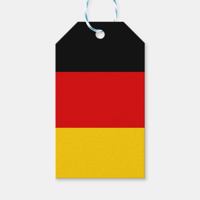 Etiqueta Para Presente Bandeira da Alemanha (Alemanha) (Frente)